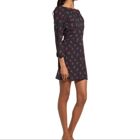 NWT Reformation Cherry Print Dress - Picture 2 of 15
